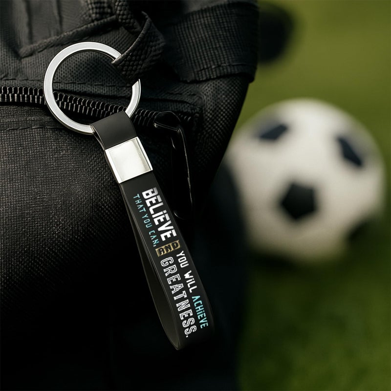 Inkstone Soccer Keychains with Motivational Quotes - Image 3